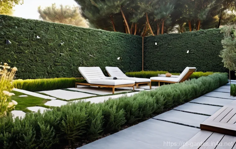 원예디자이너 실기 시험 주의사항 - **Prompt:** A serene and sustainable garden in Portugal, bathed in the soft glow of the late afterno...